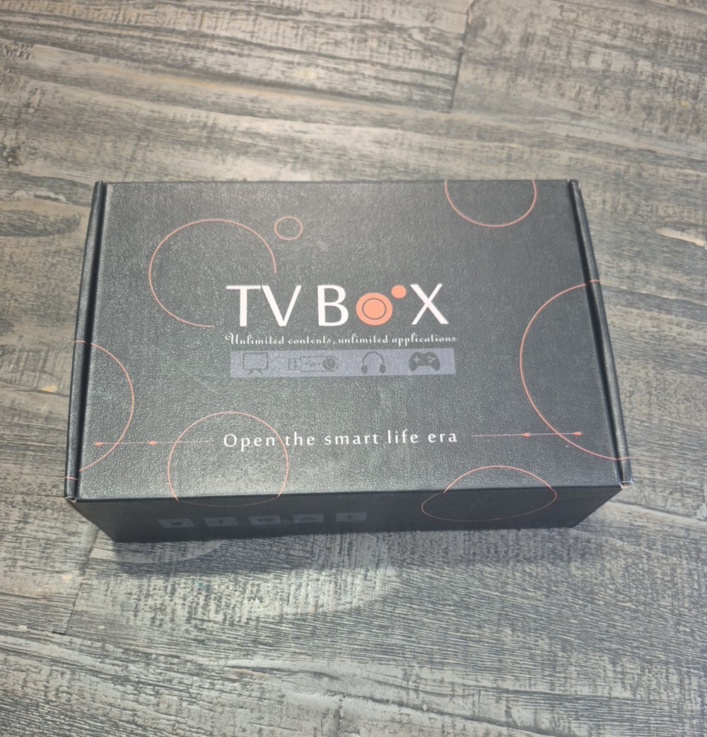 Ott TV Box Android Smart Life AX9 R2 Max CPU Quad Core 4GB Wifi New open Box